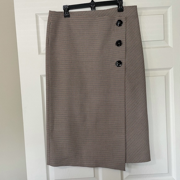 Gorgeous Fall Zara Asymmetric Plaid Skirt XL - Picture 2 of 5